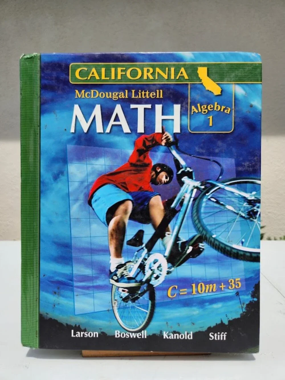 McDougal Littell Math Algebra 1 California Textbook Book Hardcover School Suppli